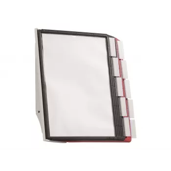 Sistema de expositores de parede DURABLE SHERPA® WALL 10, A4, 10 painéis, cinzento 563100