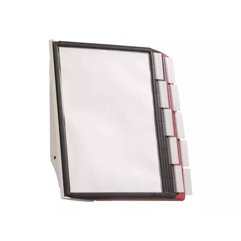 Sistema de expositores de parede DURABLE SHERPA® WALL 10, A4, 10 painéis, cinzento 563100