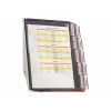 Sistema de expositores de parede DURABLE SHERPA® WALL 10, A4, 10 painéis, cinzento 563100
