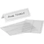 Placa de identificação de mesa DURABLE com suporte 210x61 mm PET transparente 10 unid. 804819
