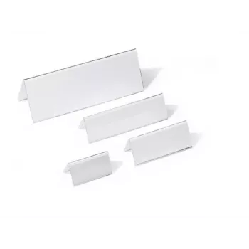 DURABLE Porta-nomes de mesa A4 105/210x297 mm acrílico transparente 10 unid. 803519
