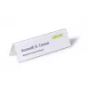 Porta-nomes de mesa DURABLE VISIFIX® 61/122x210 mm, PVC transparente, pack de 25 (805219)