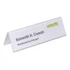 Porta-nomes de mesa DURABLE VISIFIX® 61/122x210 mm, PVC transparente, pack de 25 (805219)