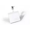 DURABLE VISITOR Porta-crachás 90 x 60 mm com clipe rotativo, transparente, 25 unidades (800319)