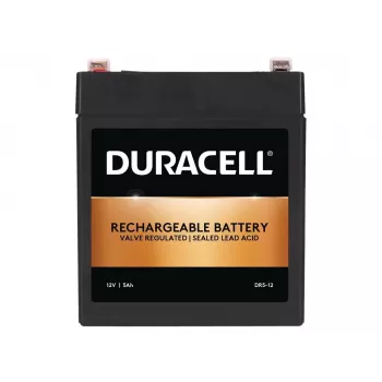 Bateria Duracell DR5-12 12V 5Ah VRLA – bateria de chumbo-ácido selada, AGM, sem manutenção