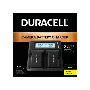 Duracell Carregador de bateria duplo para DSLR LED