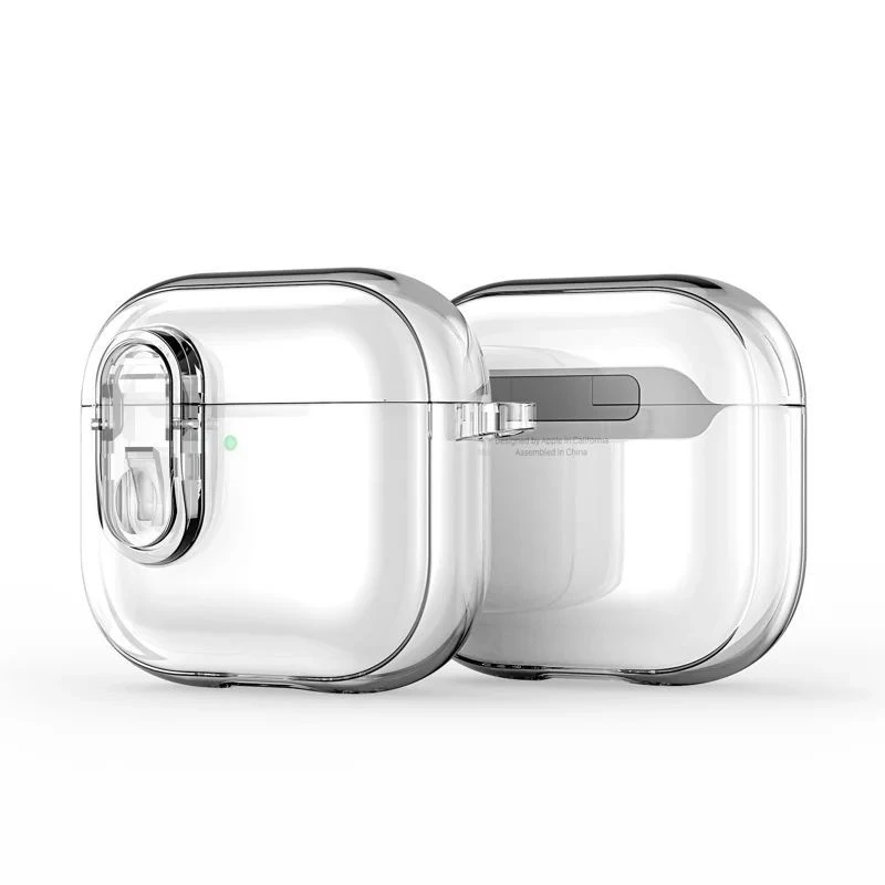 Dux Ducis Capa PC+TPU com gancho PECL Series para Apple AirPods 4 transparente