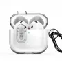 Dux Ducis Capa PC+TPU com gancho PECL Series para Apple AirPods 4 transparente