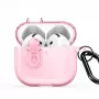 Capa PC+TPU Dux Ducis Série PECL para Apple AirPods 4 com Gancho Rosa