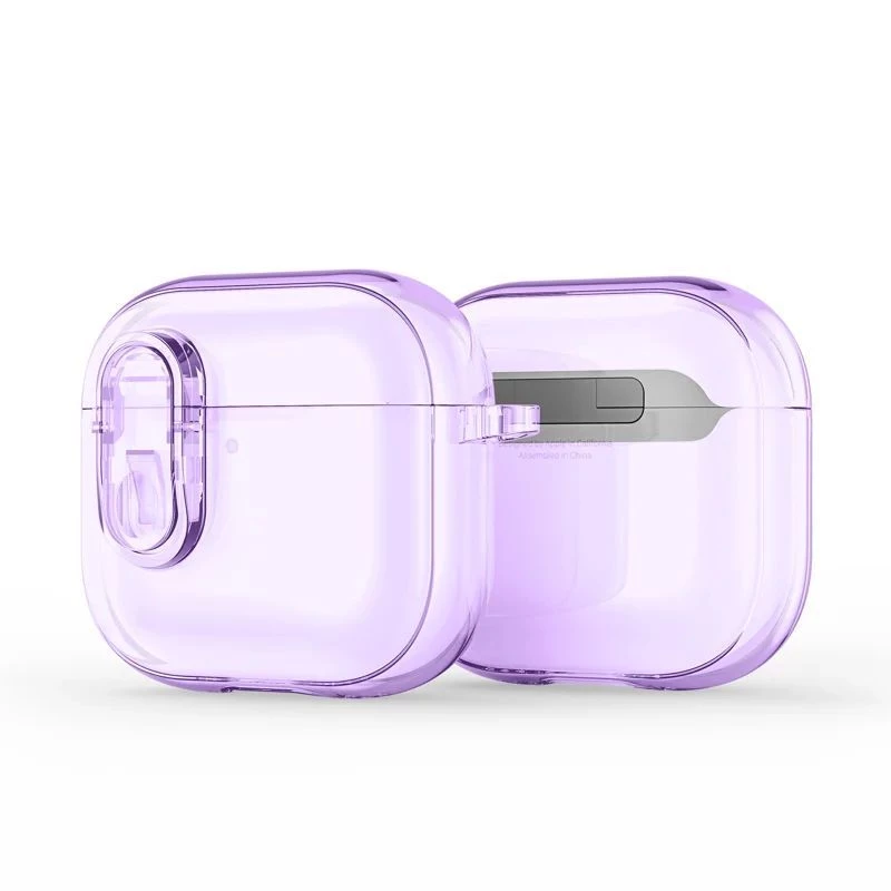 Dux Ducis Capa PC+TPU com gancho da série PECL para Apple AirPods 4 roxa