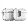 Capa Dux Ducis PECL Series PC+TPU com gancho para Apple AirPods Pro 3 preta transparente