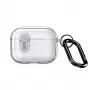 Capa Dux Ducis PECL Series PC+TPU com gancho para Apple AirPods Pro 3 transparente