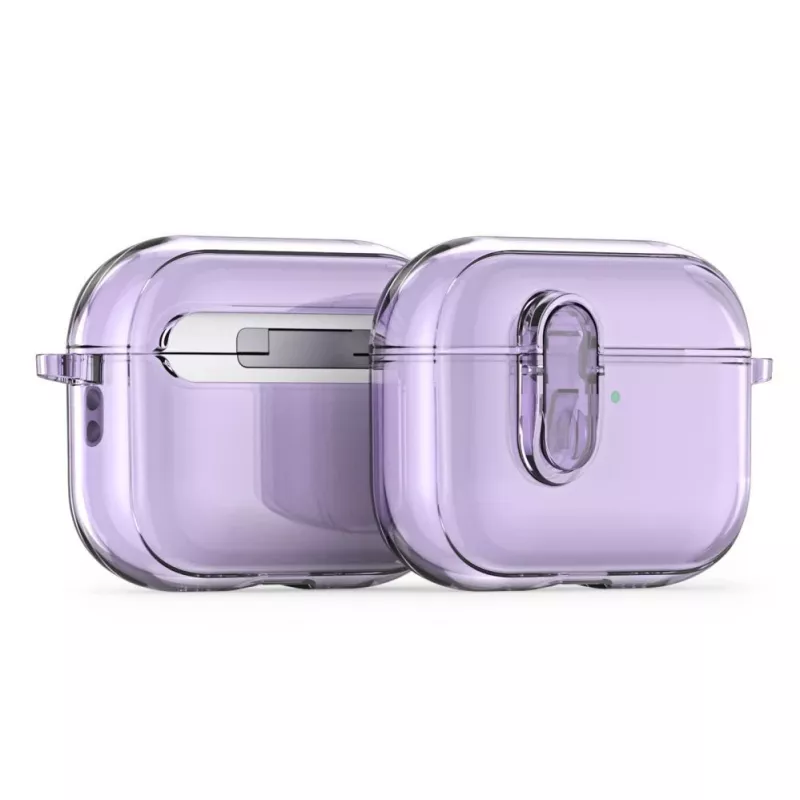 Dux Ducis Apple AirPods Pro 3 PECL Series Capa PC+TPU com Gancho Roxo