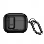 Dux Ducis Apple AirPods Pro 3 capa série PECQ PC+TPU com gancho preta