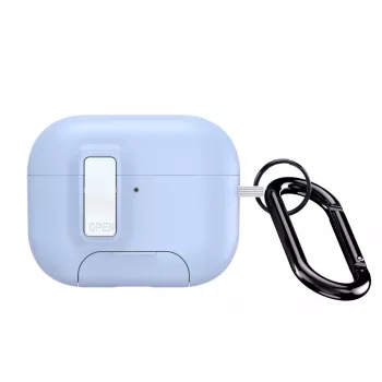 Capa PC+TPU série PECQ Dux Ducis Apple AirPods Pro 3 com gancho Branca Azul