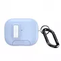 Capa PC+TPU série PECQ Dux Ducis Apple AirPods Pro 3 com gancho Branca Azul