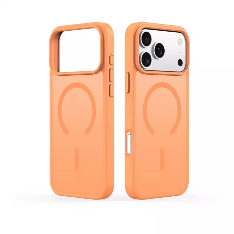 Capa Dux Ducis YIND PC+TPU com MagSafe para Apple iPhone 17 Pro Max laranja