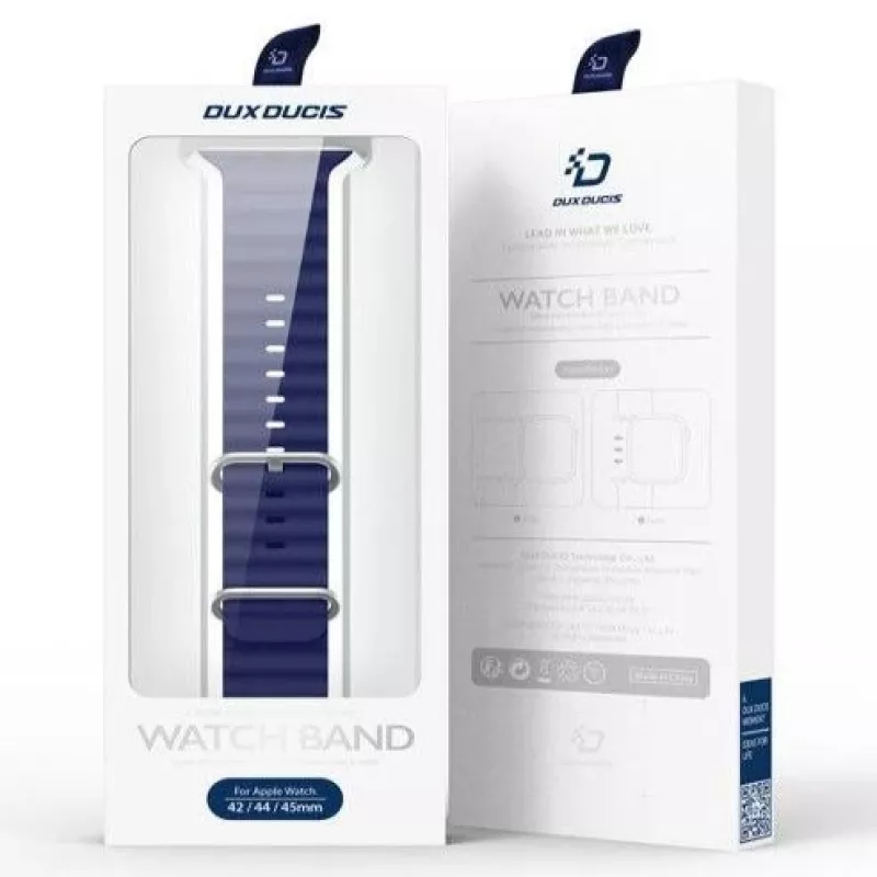 Pulseira de silicone Dux Ducis para Apple Watch 38/40/41/42mm azul-marinho