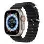 Pulseira de silicone Dux Ducis para Apple Watch 42/44/45/46/49mm preta