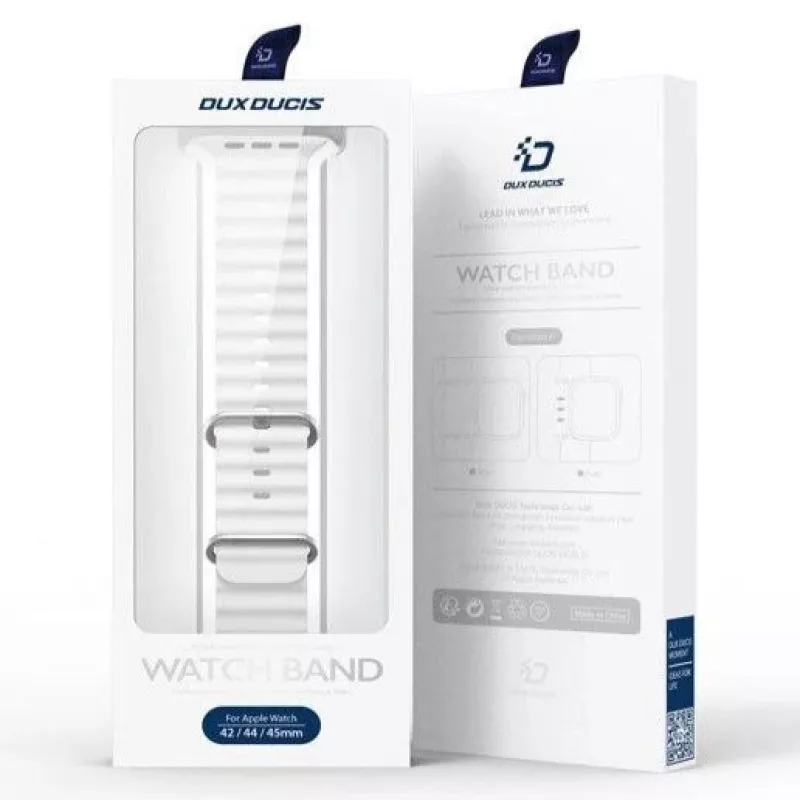 Dux Ducis Pulseira de Silicone para Apple Watch 42/44/45/46/49MM Branco