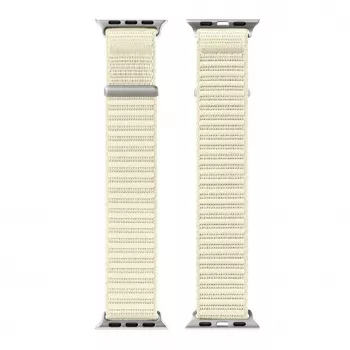 Dux Ducis Apple Watch 38/40/41/42mm YE bracelete de nylon entrelaçado Starlight