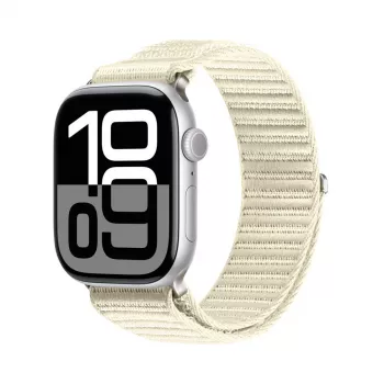 Dux Ducis Apple Watch 38/40/41/42mm YE bracelete de nylon entrelaçado Starlight