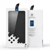 Capa tipo carteira flip Dux Ducis Bril Series para Samsung Galaxy Z Fold4, preta, pele PU premium com suporte e compartimentos para cartões