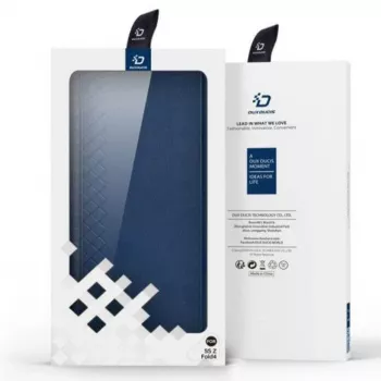Capa flip carteira Dux Ducis Bril Series para Samsung Galaxy Z Fold4, azul-escuro