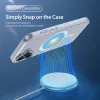 DUX DUCIS Clin Mag Case para iPhone 16, transparente, compatível com MagSafe