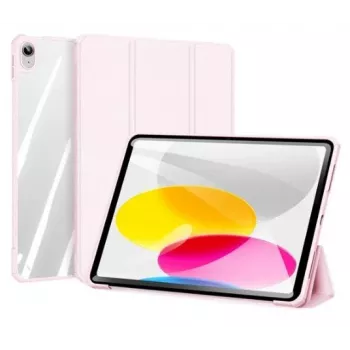 Dux Ducis Copa capa para iPad 10,9 polegadas 2022 (10.ª ger.) smart cover com suporte rosa