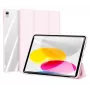 Dux Ducis Copa capa para iPad 10,9 polegadas 2022 (10.ª ger.) smart cover com suporte rosa