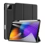 Dux Ducis Domo Series capa para tablet em pele sintética PU com suporte Tri-fold para Xiaomi Redmi Pad 7/7 Pro, preta