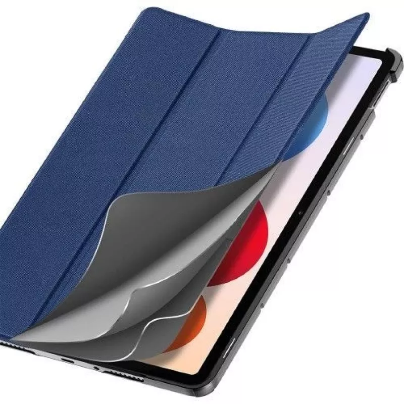 Dux Ducis Domo Series capa para tablet em pele sintética PU com suporte Tri-fold para Xiaomi Redmi Pad 2 Pro, azul