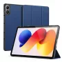 Dux Ducis Domo Series capa para tablet em pele sintética PU com suporte Tri-fold para Xiaomi Redmi Pad 2 Pro, azul