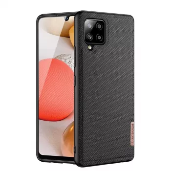 Capa carteira tipo livro Dux Ducis Fino para Samsung A42 5G preta