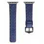 Dux Ducis Bracelete de couro verdadeiro para Apple Watch 38/40/41mm - Azul