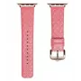 Pulseira de pele verdadeira Dux Ducis para Apple Watch Series 7/6/5/4/3/2/SE (38/40/41mm) - vermelha
