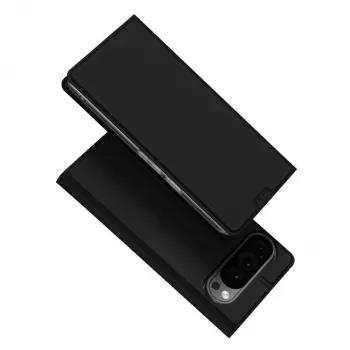 Capa tipo livro com porta-cartões Dux Ducis para Google Pixel 9 Pro XL preto