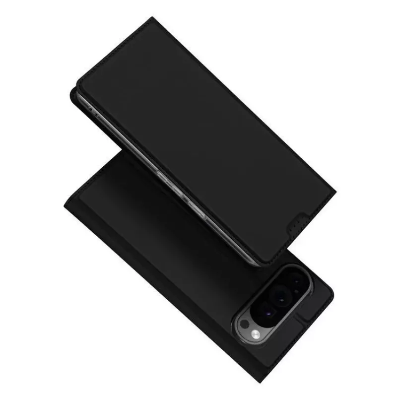 Capa tipo livro com porta-cartões Dux Ducis para Google Pixel 9 Pro XL preto