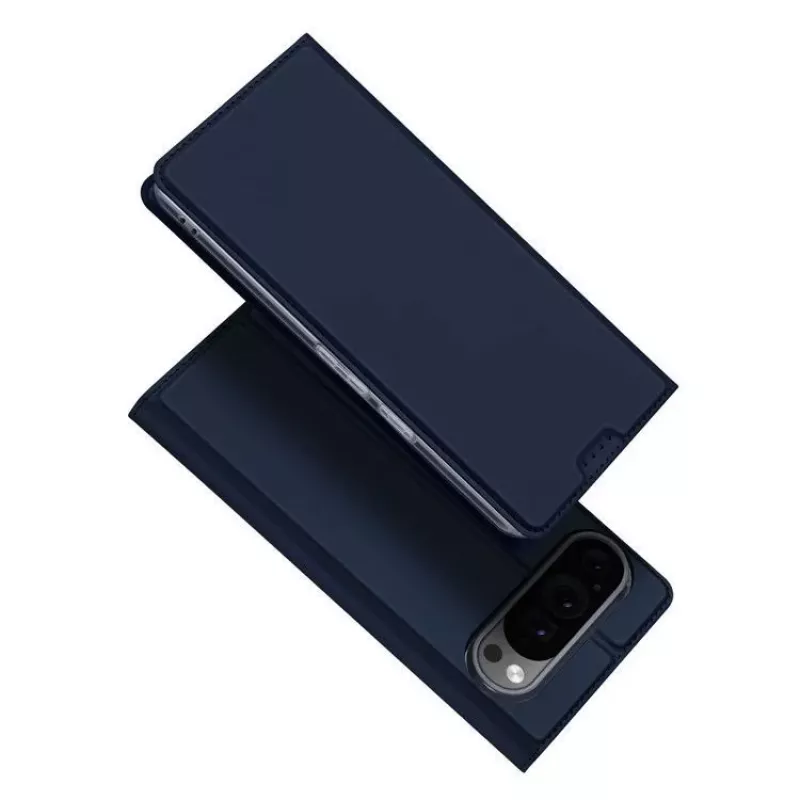 Capa tipo livro Dux Ducis com suporte para cartões para Google Pixel 9 Pro XL Azul