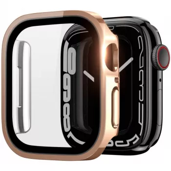 Dux Ducis Capa Hamo para Apple Watch Series 7/8/9 (PC) 45mm rosa dourado