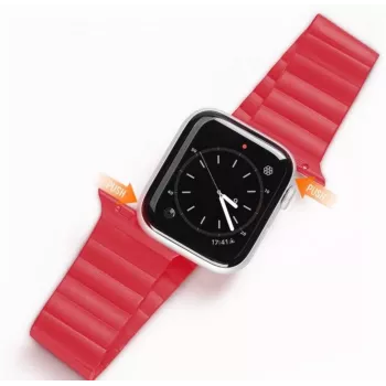 Dux Ducis bracelete magnética para Apple Watch 7/6/5/4/3/2/SE (41/40/38mm) banda magnética vermelha