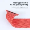 Dux Ducis Mixture Pro bracelete de relógio elástica entrançada para Apple Watch 38/40/41 mm - Guava