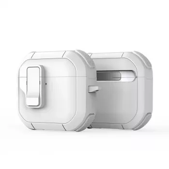 Dux Ducis Capa PC+TPU Série PECP com gancho para AirPods 4, Branco
