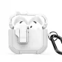 Dux Ducis Capa PC+TPU Série PECP com gancho para AirPods 4, Branco