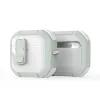 Capa PC+TPU com gancho Dux Ducis série PECP para AirPods 4, branco verde