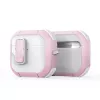 Capa PC+TPU com gancho Dux Ducis série PECP para AirPods 4, branco rosa