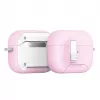 Dux Ducis PECQ Series Capa PC+TPU com gancho para Apple AirPods Pro 3, branco/rosa