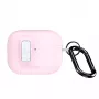 Capa Dux Ducis PECQ Series PC+TPU com gancho para Apple AirPods Pro 3, branco/rosa