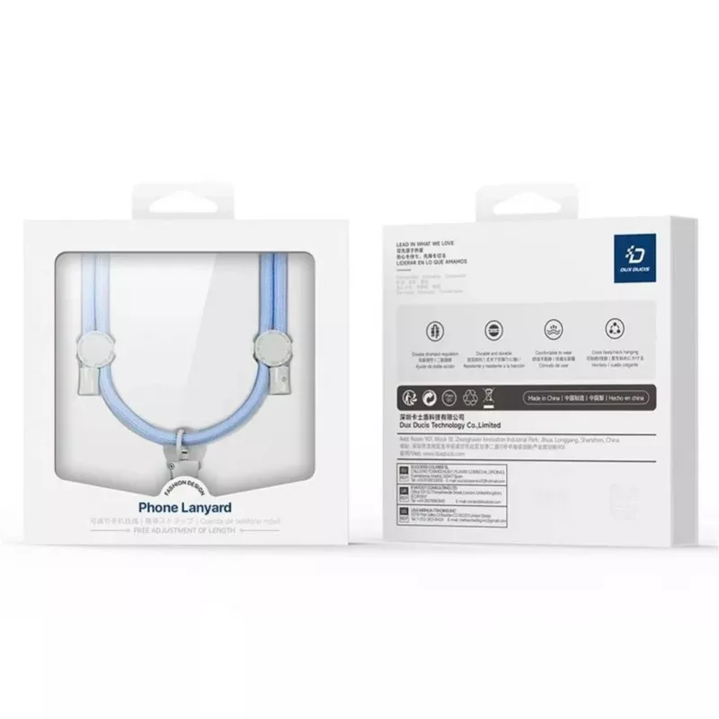 Alça de telemóvel cruzada DUX DUCIS Plaz azul-claro